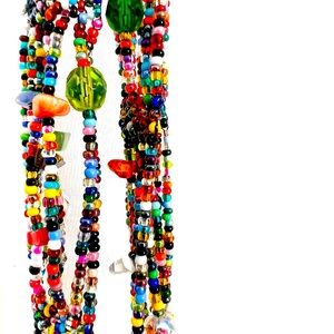 Beaded Tie Necklace